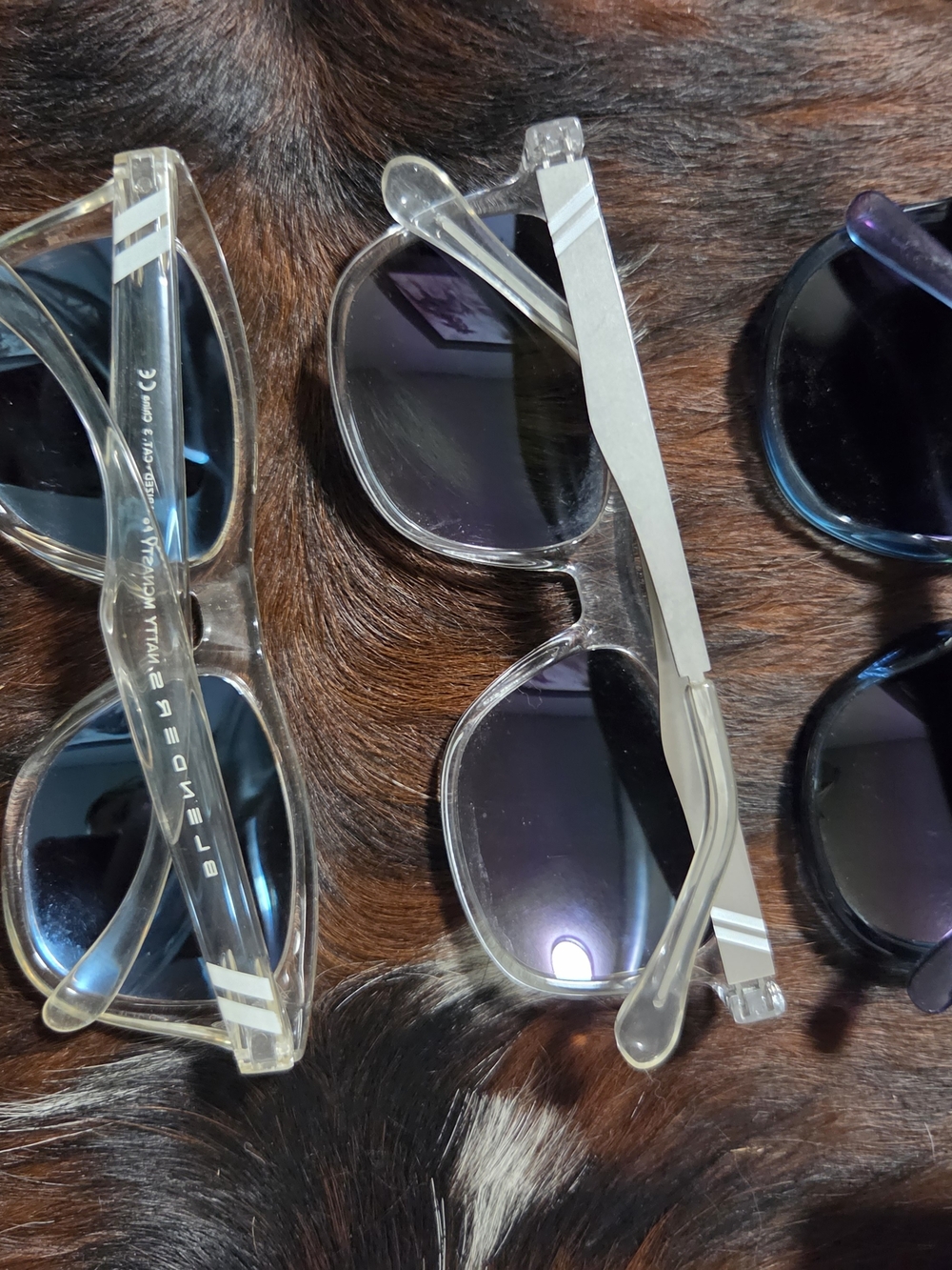 Clear Frame Sunglasses - Transparent with Dark Lenses Blenders
